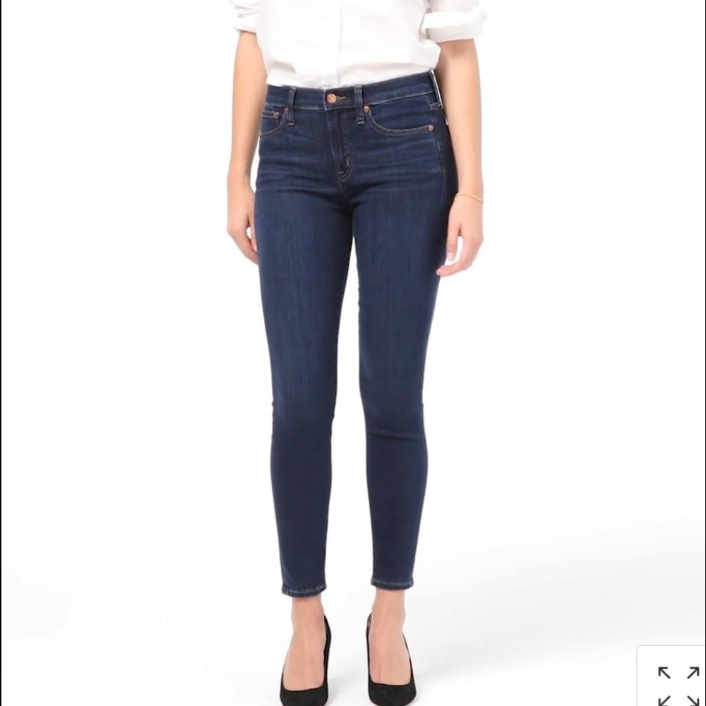 J Crew Matchstick slim straight leg jeans size 28 dark wash
